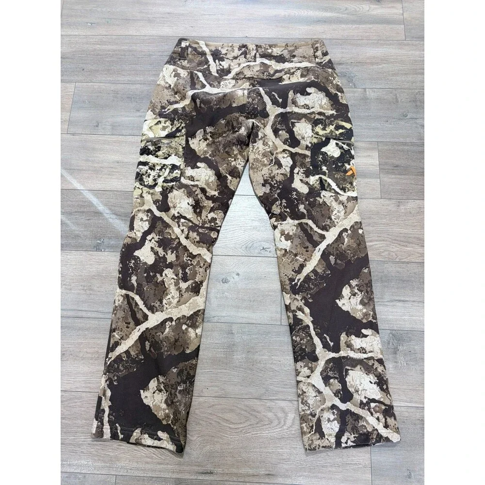 First Lite Catalyst Pants Women's Large Cipher Camo Fleece Lined Stretch